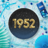 Birthday Balloons 1952 in sterren Papieren Bordje (Feest)