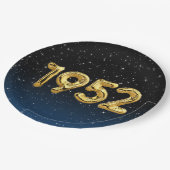 Birthday Balloons 1952 in sterren Papieren Bordje (Gekanteld)