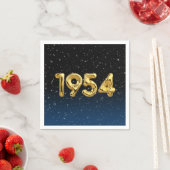 Birthday Balloons 1954 in Stars Napkins Servet (Insitu)