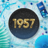 Birthday Balloons 1957 in Bord van stervelpapier (Feest)