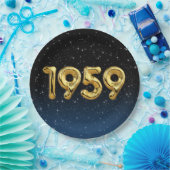 Birthday Balloons 1959 in Bord van stervelpapier (Feest)