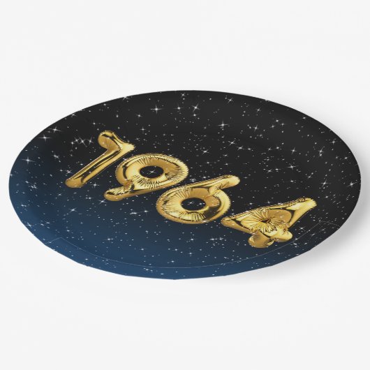 Birthday Balloons 1964 in Bord met stervelpapier (Gekanteld)