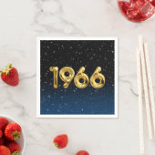Birthday Balloons 1966 in Stars Napkins Servet (Insitu)