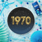 Birthday Balloons 1970 in Bord met stervelpapier (Feest)