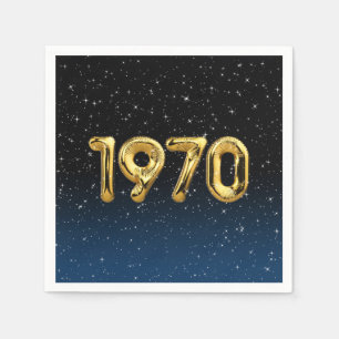 Birthday Balloons 1970 in sterren Servet