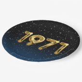 Birthday Balloons 1971 in sterren Papieren Bordje (Gekanteld)