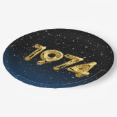 Birthday Balloons 1974 in sterren Papieren Bordje (Gekanteld)