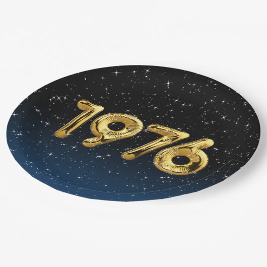 Birthday Balloons 1976 in Bord met stervelpapier (Gekanteld)