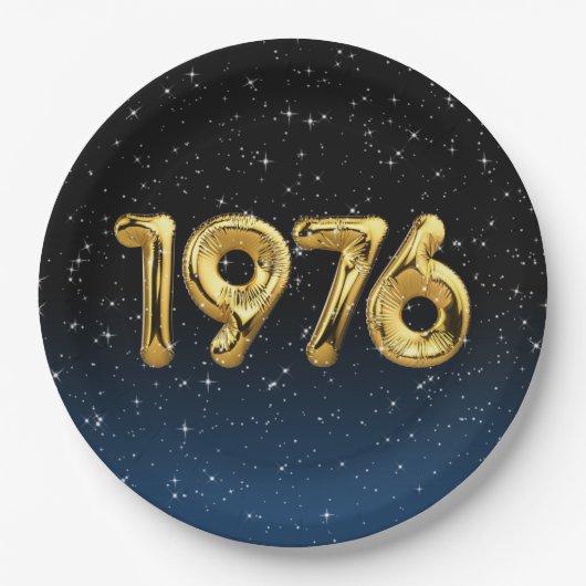 Birthday Balloons 1976 in Bord met stervelpapier (Voorkant)
