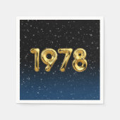 Birthday Balloons 1978 in sterren Servet (Voorkant)