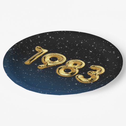 Birthday Balloons 1983 in Bord van stervelpapier (Gekanteld)