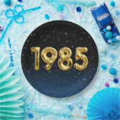 Birthday Balloons 1985 in sterren Papieren Bordje (Feest)