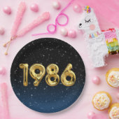 Birthday Balloons 1986 in Bord met stervelpapier (Feest)