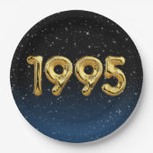 Birthday Balloons 1995 in sterren Papieren Bordje (Voorkant)