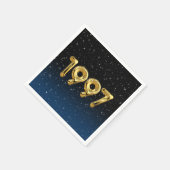 Birthday Balloons 1997 in Stars Napkins Servet (Hoek)