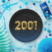 Birthday Balloons 2001 in Bord met stervelpapier (Feest)