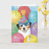 Birthday Balloons Aussie Kaart (Gele Bloem)