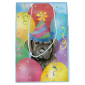 Birthday Balloons Cane Corso Medium Gift Bag Cadeauzakje (Voorkant)