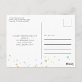 Birthday Balloons Confetti Modern Party Cute Fun Briefkaart (Achterkant)