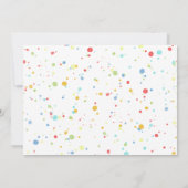 Birthday Balloons Confetti Modern Party Cute Fun Kaart (Achterkant)