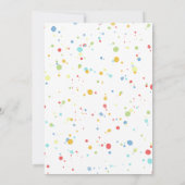 Birthday Balloons Confetti Modern Party Cute Fun Kaart (Achterkant)