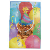 Birthday Balloons Dogue de Bordeaux Medium Cadeauzakje (Achterkant)