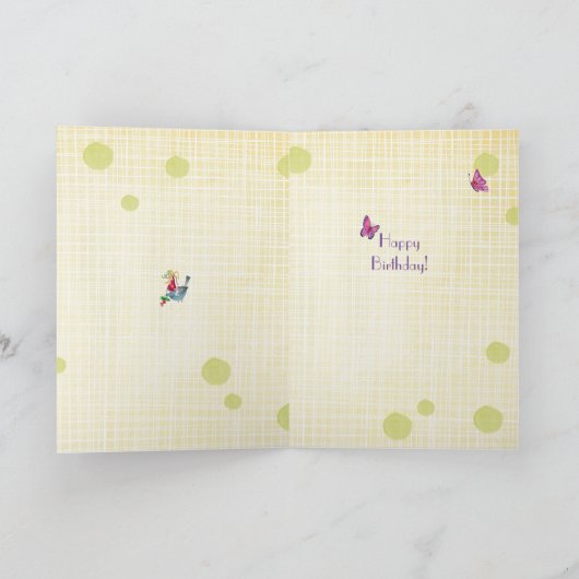 Birthday Balloons Girl Funfair | Birthday Kaart (Binnen)