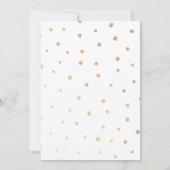 Birthday Balloons Kinder partij Gold Confetti Kaart (Achterkant)