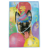Birthday Balloons Malinois Medium Cadeauzakje (Voorkant)