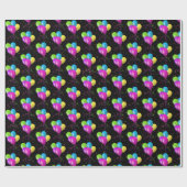 Birthday Balloons met confetti Cadeaupapier (Vlak)