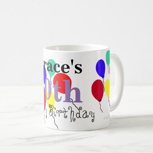 Birthday Balloons Name Mokken (Voorkant rechts)