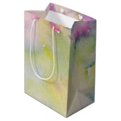 Birthday Balloons over Waterverf Medium Cadeauzakje (Achterkant Gekanteld)