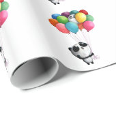 Birthday Balloons Panda Beer Cadeaupapier (Rol Hoek)