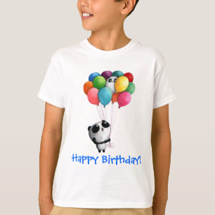 Birthday Balloons Panda Beer T-shirt
