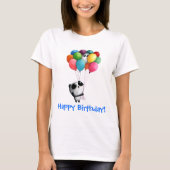 Birthday Balloons Panda Beer T-shirt (Voorkant)