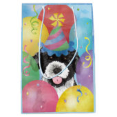 Birthday Balloons Portugese waterhond Medium Cadeauzakje (Voorkant)