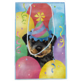 Birthday Balloons Rottweiler Medium Gift Bag Medium Cadeauzakje (Voorkant)