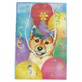 Birthday Balloons Shiba Inu Medium Cadeauzakje (Achterkant)