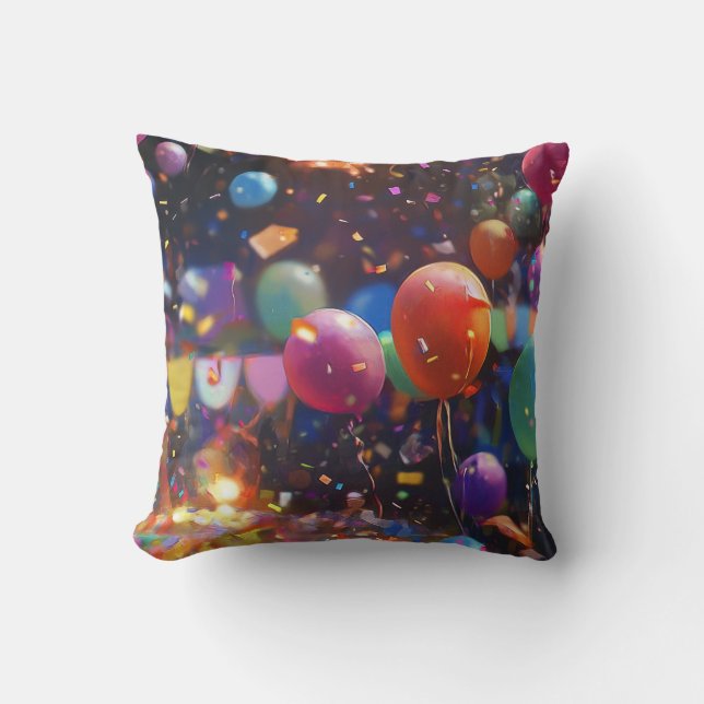 Birthday Balloons Sierkussen (Voorkant)
