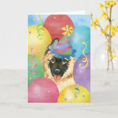 Birthday Balloons Tervuren Kaart (Gele Bloem)