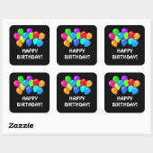 Birthday Balloons unisex party sticker (Vel)