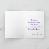 Birthday Balloons voor oma Foto Kaart (Binnen)