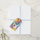 Birthday Balloons Westie Gift Labels Cadeaulabel (Met Touw)