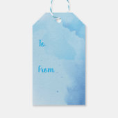 Birthday Balloons Westie Gift Labels Cadeaulabel (Achterkant)