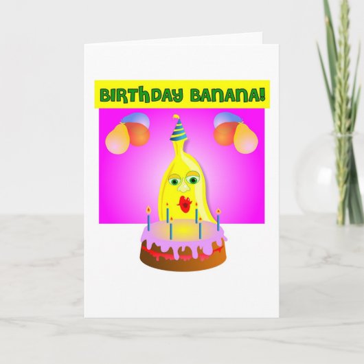 Birthday Banana Kaart (Voorkant)