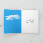 Birthday Banana With Red Balloon Kaart (Binnen)