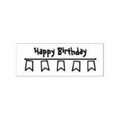 Birthday Banner Art Stamp Rubberstempel (Afrduk)