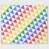 Birthday banners regenboog cadeaupapier (Vlak)