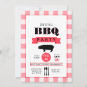 Birthday Barbecue geïndividualiseerde uitnodiging (Voorkant)