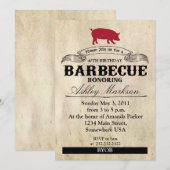 Birthday Barbecue Kaart (Voorkant / Achterkant)